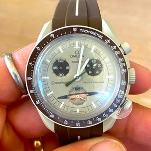 NWT Brand New Omega Speedmaster X Swatch Mission to Saturn with box, paperwork